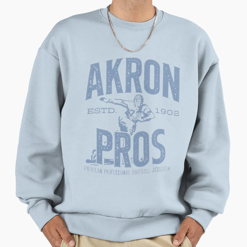 Akron Pros Football Logo Sweatshirt - Novelty Apparel for Adults - T-Shirt, Sweatshirt, Hoodie