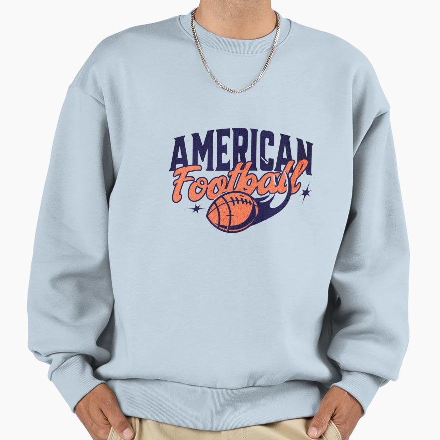 American Football Game Sports Sweatshirt - Graphic Print for Adults - T-Shirt, Sweatshirt, Hoodie