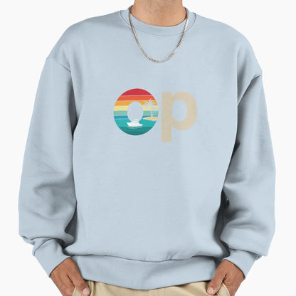 Op Ocean Pacific Ocean Beach Sun Sweatshirt - Novelty Apparel for Adults - T-Shirt, Sweatshirt, Hoodie