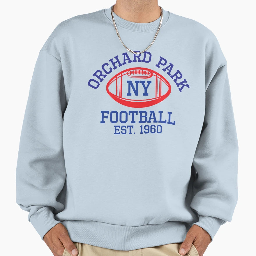 Orchard Park New York Football Team Sweatshirt - Unique Graphic Unisex - T-Shirt, Sweatshirt, Hoodie