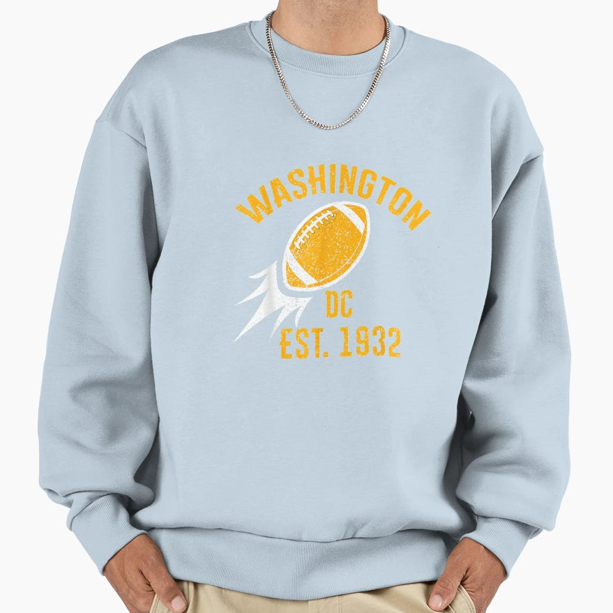 Washington Dc Football Gift Sports Sweatshirt - Unique Graphic Men Women - T-Shirt, Sweatshirt, Hoodie