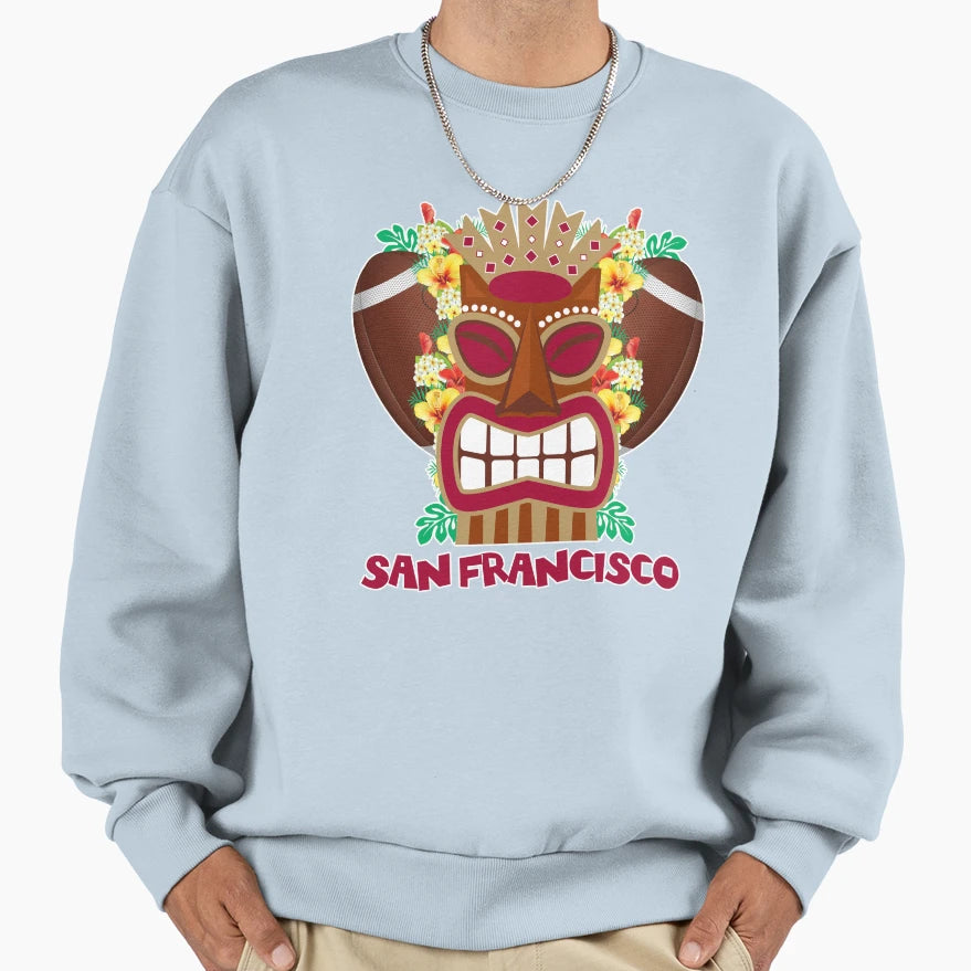 San Francisco Hawaiian Tropical Sweatshirt - Minimalist Print for Adults - T-Shirt, Sweatshirt, Hoodie