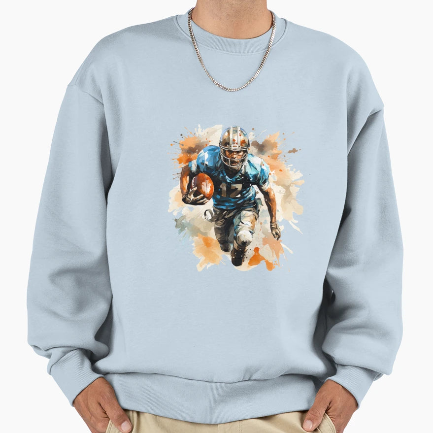 Football Player 2 Sweatshirt - Unique Graphic Unisex - T-Shirt, Sweatshirt, Hoodie