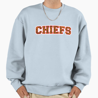 Kansas City Chiefs Leopard Sweatshirt - Unique Graphic Men Women - T-Shirt, Sweatshirt, Hoodie