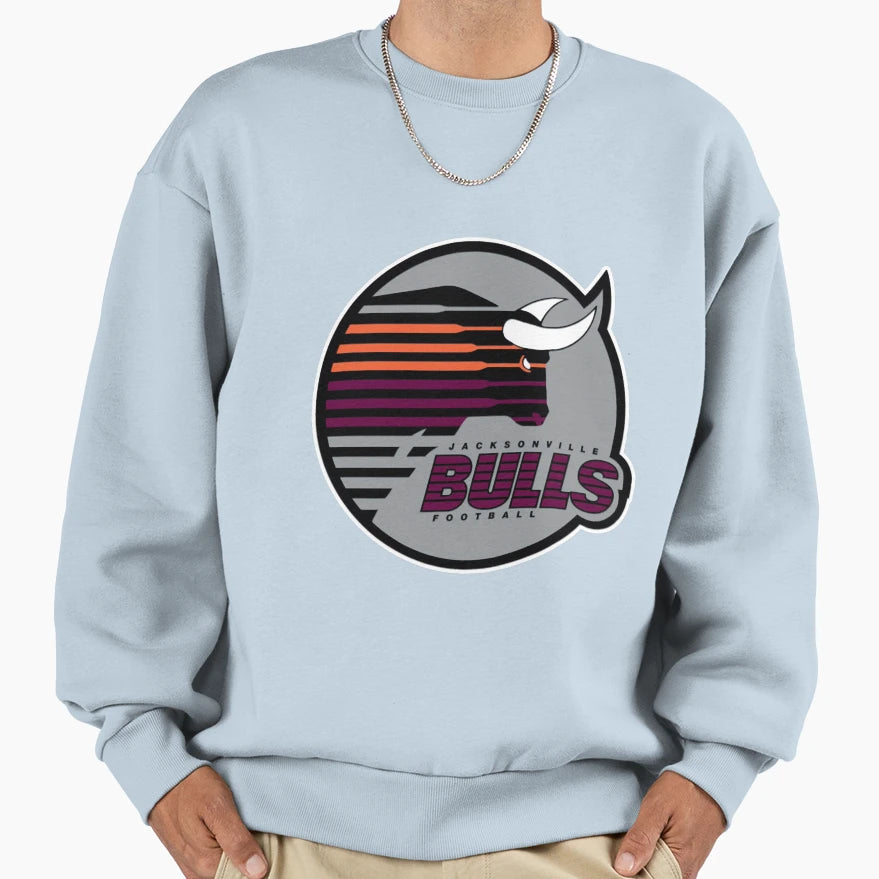 Jacksonville Bulls Logo Throwback T-Shirt - Aesthetic Graphic Men Women - T-Shirt, Sweatshirt, Hoodie