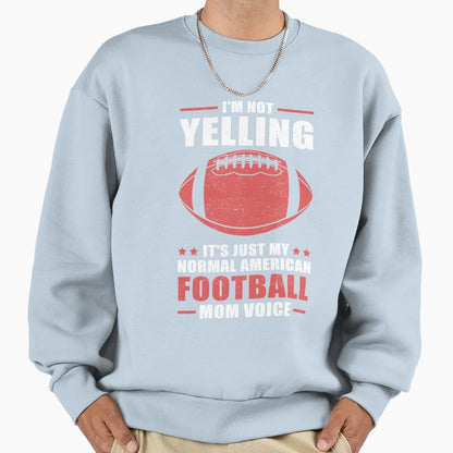American Football Yelling Footballer T-Shirt - Graphic Print Men Women - T-Shirt, Sweatshirt, Hoodie