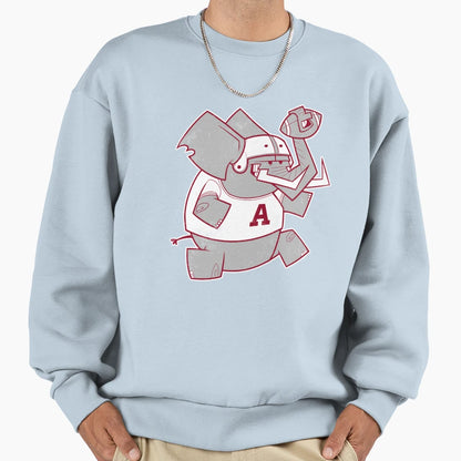 College Sports Elephant Sweatshirt - Trendy Graphic Men Women - T-Shirt, Sweatshirt, Hoodie
