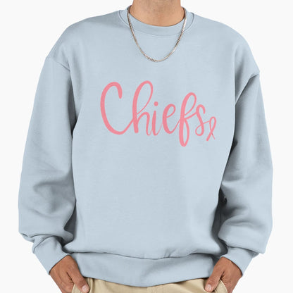 Chiefs Breast Cancer Awareness Sweatshirt - Streetwear Style for Adults - T-Shirt, Sweatshirt, Hoodie