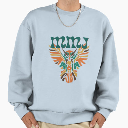 Mmj Owl Stencil Sweatshirt - Novelty Apparel for Adults - T-Shirt, Sweatshirt, Hoodie