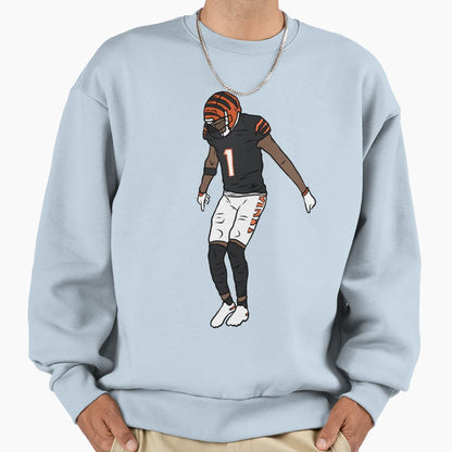 Jamarr Chase Celebration Sweatshirt - Graphic Print Unisex - T-Shirt, Sweatshirt, Hoodie