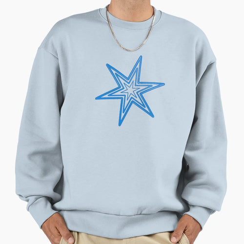 Blue Star Sweatshirt - Aesthetic Graphic for Adults - T-Shirt, Sweatshirt, Hoodie