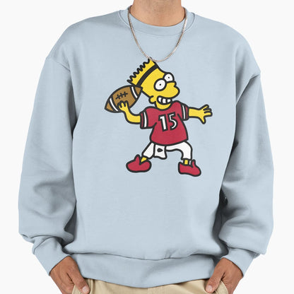 Bart Mahomes Sweatshirt - Trendy Graphic for Adults - T-Shirt, Sweatshirt, Hoodie