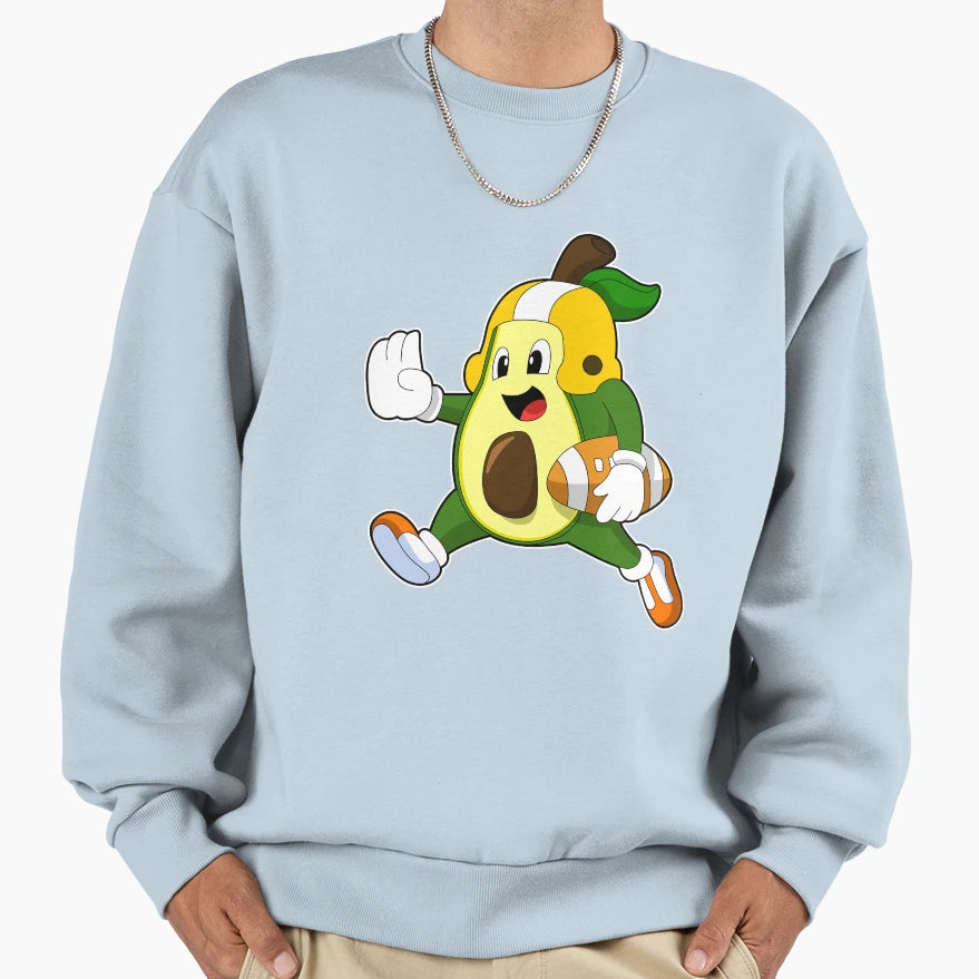 Avocado Football Sports Sweatshirt - Casual Everyday Wear Unisex - T-Shirt, Sweatshirt, Hoodie