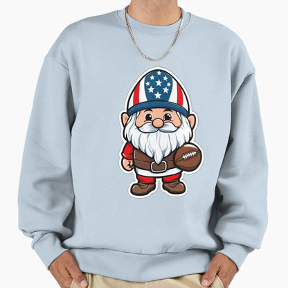 Gnome American Football Sweatshirt - Trendy Graphic Unisex - T-Shirt, Sweatshirt, Hoodie