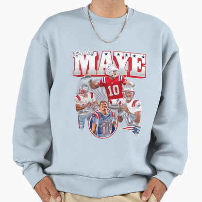 Drake Maye Sweatshirt - Fun Novelty Design for Adults - T-Shirt, Sweatshirt, Hoodie