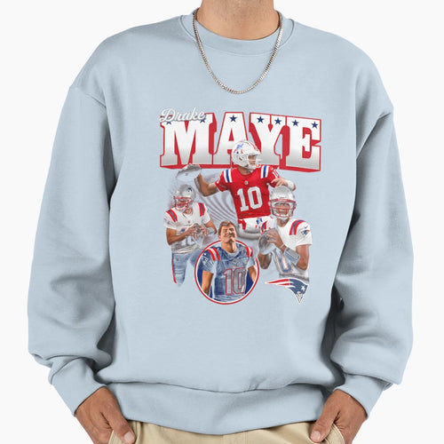 Drake Maye Sweatshirt - Fun Novelty Design for Adults - T-Shirt, Sweatshirt, Hoodie