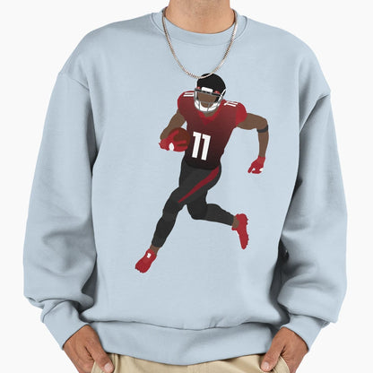 Atlanta Wide Receiver Sweatshirt - Custom Art Print for Adults - T-Shirt, Sweatshirt, Hoodie