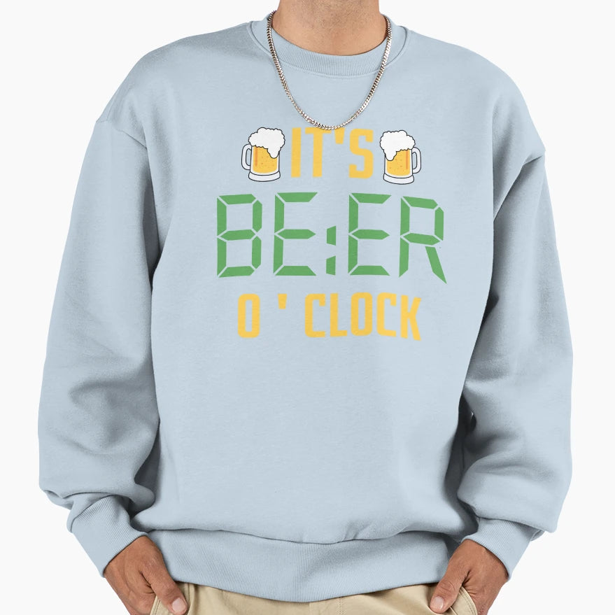 Funny Beer Time Sweatshirt - Trendy Graphic for Adults - T-Shirt, Sweatshirt, Hoodie