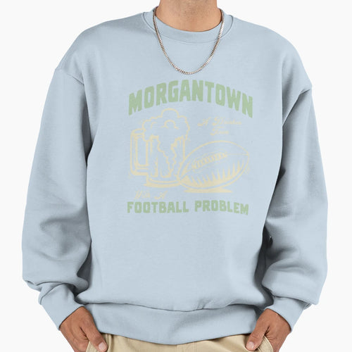 Morgantown Drinkin Town Football Sweatshirt - Aesthetic Graphic Unisex - T-Shirt, Sweatshirt, Hoodie