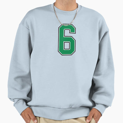 6 Number Green Lucky Sports Six Sweatshirt - Unique Graphic Unisex - T-Shirt, Sweatshirt, Hoodie