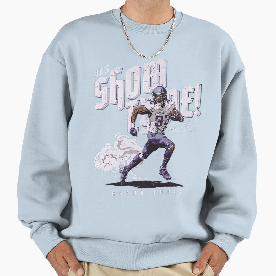 Aaron Jones Minnesota Show Tyme Run Sweatshirt - Streetwear Style Men Women - T-Shirt, Sweatshirt, Hoodie