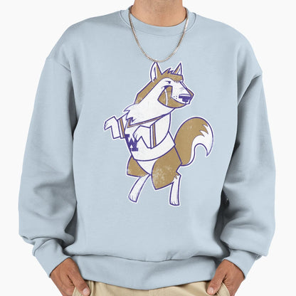 College Sports Wolf Sweatshirt - Trendy Graphic for Adults - T-Shirt, Sweatshirt, Hoodie