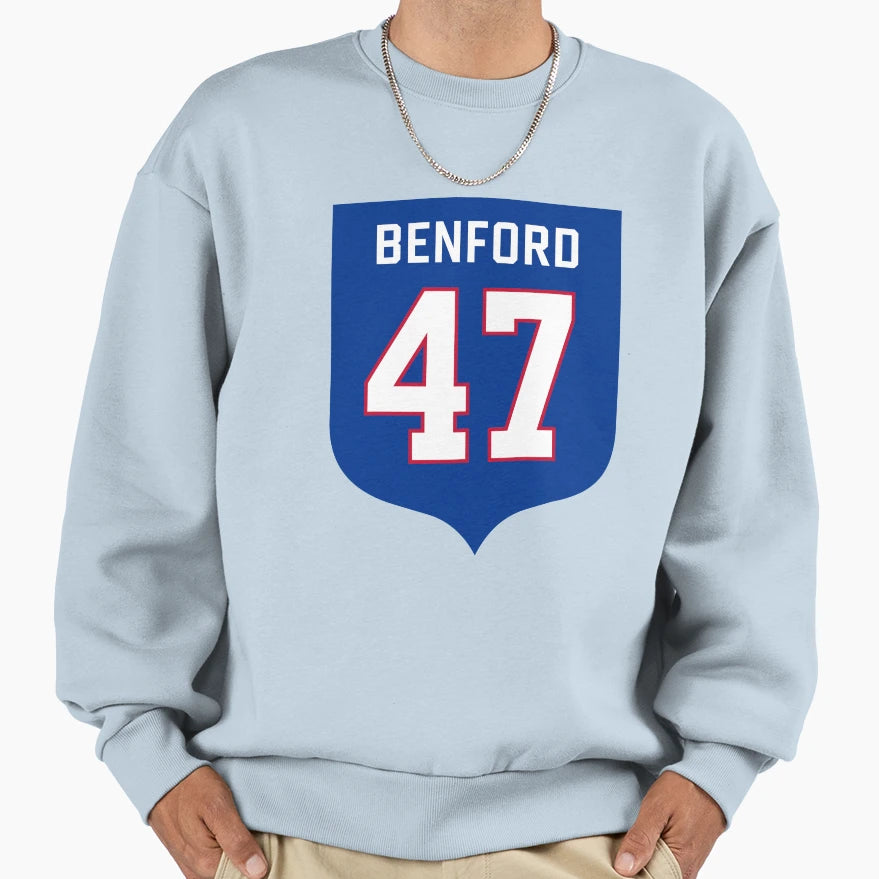 Christian Benford 47 Emblem Sweatshirt - Minimalist Print for Adults - T-Shirt, Sweatshirt, Hoodie