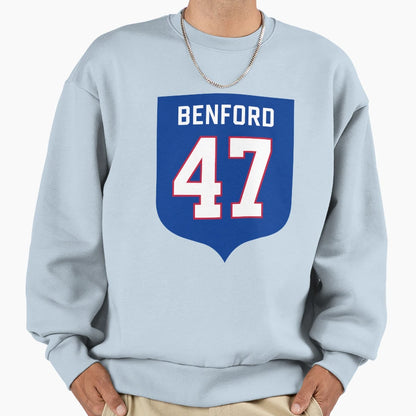 Christian Benford 47 Emblem Sweatshirt - Minimalist Print for Adults - T-Shirt, Sweatshirt, Hoodie