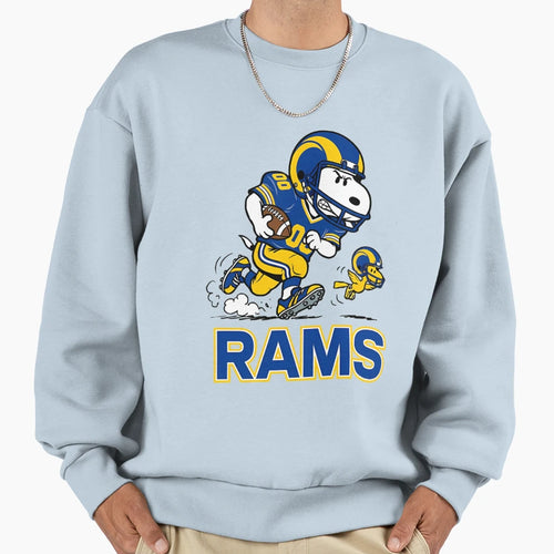 Snoopy Los Angeles Football Sweatshirt - Minimalist Print Men Women - T-Shirt, Sweatshirt, Hoodie