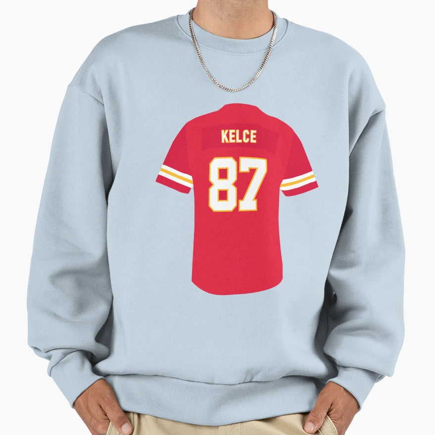 87 Kelce Chiefs Jersey Sweatshirt - Trendy Graphic Unisex - T-Shirt, Sweatshirt, Hoodie