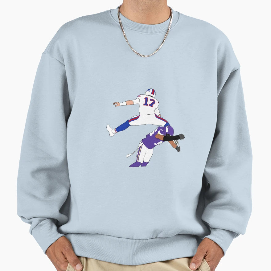 Buffalo Bills JA Hurdle Sweatshirt - Novelty Apparel Men Women - T-Shirt, Sweatshirt, Hoodie