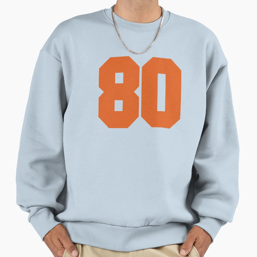 80 Number Cleveland Sports Sweatshirt - Fun Novelty Design Men Women - T-Shirt, Sweatshirt, Hoodie