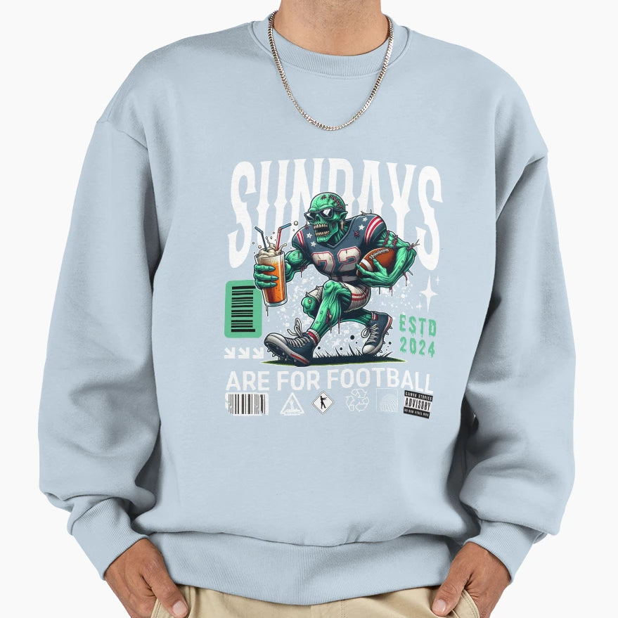 Sundays Are Football Sweatshirt - Unique Graphic for Adults - T-Shirt, Sweatshirt, Hoodie