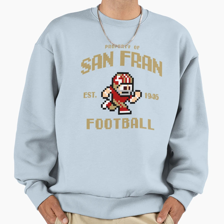 Property San Francisco 49Ers Sweatshirt - Minimalist Print for Adults - T-Shirt, Sweatshirt, Hoodie