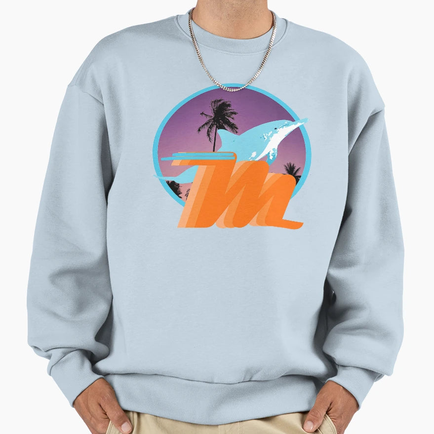 Dolphins Fans Sweatshirt - Graphic Print Men Women - T-Shirt, Sweatshirt, Hoodie