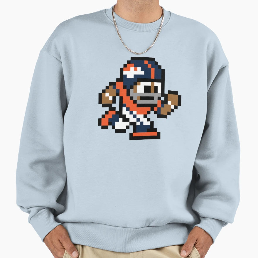 Denver Broncos Tecmo Super Bowl Sweatshirt - Custom Art Print Men Women - T-Shirt, Sweatshirt, Hoodie