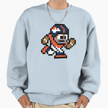 Denver Broncos Tecmo Super Bowl Sweatshirt - Custom Art Print Men Women - T-Shirt, Sweatshirt, Hoodie