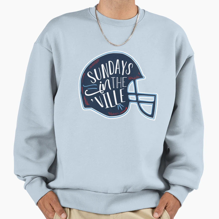 Football Sundays Nashville Tennessee Sweatshirt - Graphic Print for Adults - T-Shirt, Sweatshirt, Hoodie