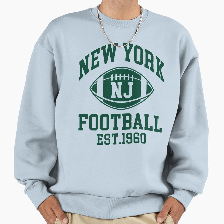 New York Football New Jersey Sweatshirt - Custom Art Print Men Women - T-Shirt, Sweatshirt, Hoodie