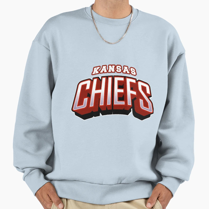Art Kansas City Chiefs Sweatshirt - Casual Everyday Wear for Adults - T-Shirt, Sweatshirt, Hoodie