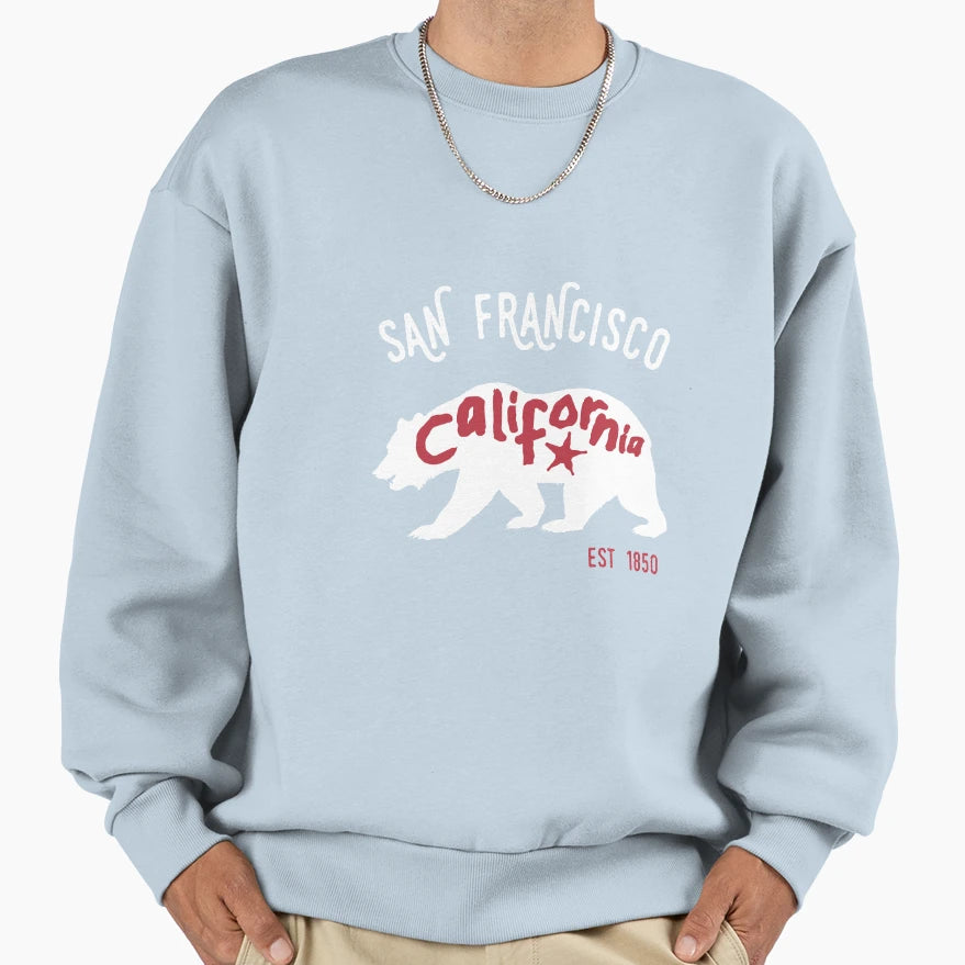San Francisco California Est 1850 Sweatshirt - Custom Art Print Unisex - T-Shirt, Sweatshirt, Hoodie