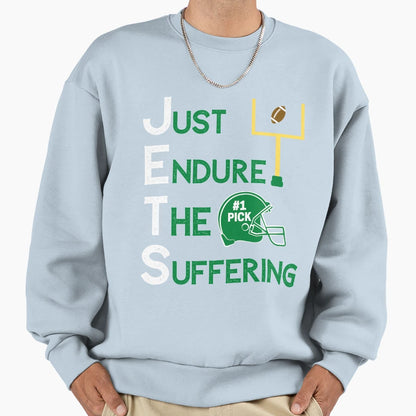 Just Endure Suffering Funny Gift T-Shirt - Casual Everyday Wear for Adults - T-Shirt, Sweatshirt, Hoodie