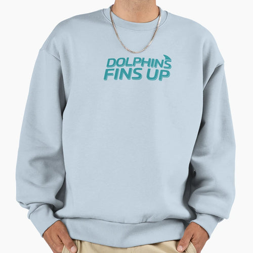 Dolphins Fins Up Sweatshirt - Streetwear Style Men Women - T-Shirt, Sweatshirt, Hoodie