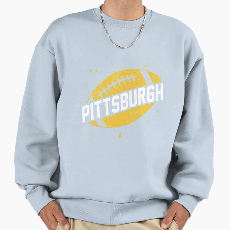 Pittsburgh Fan Football Sweatshirt - Trendy Graphic Men Women - T-Shirt, Sweatshirt, Hoodie
