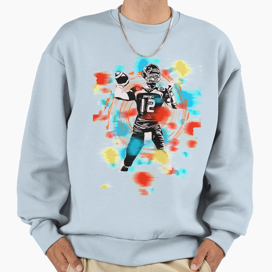 American Football Sweatshirt - Casual Everyday Wear Men Women - T-Shirt, Sweatshirt, Hoodie