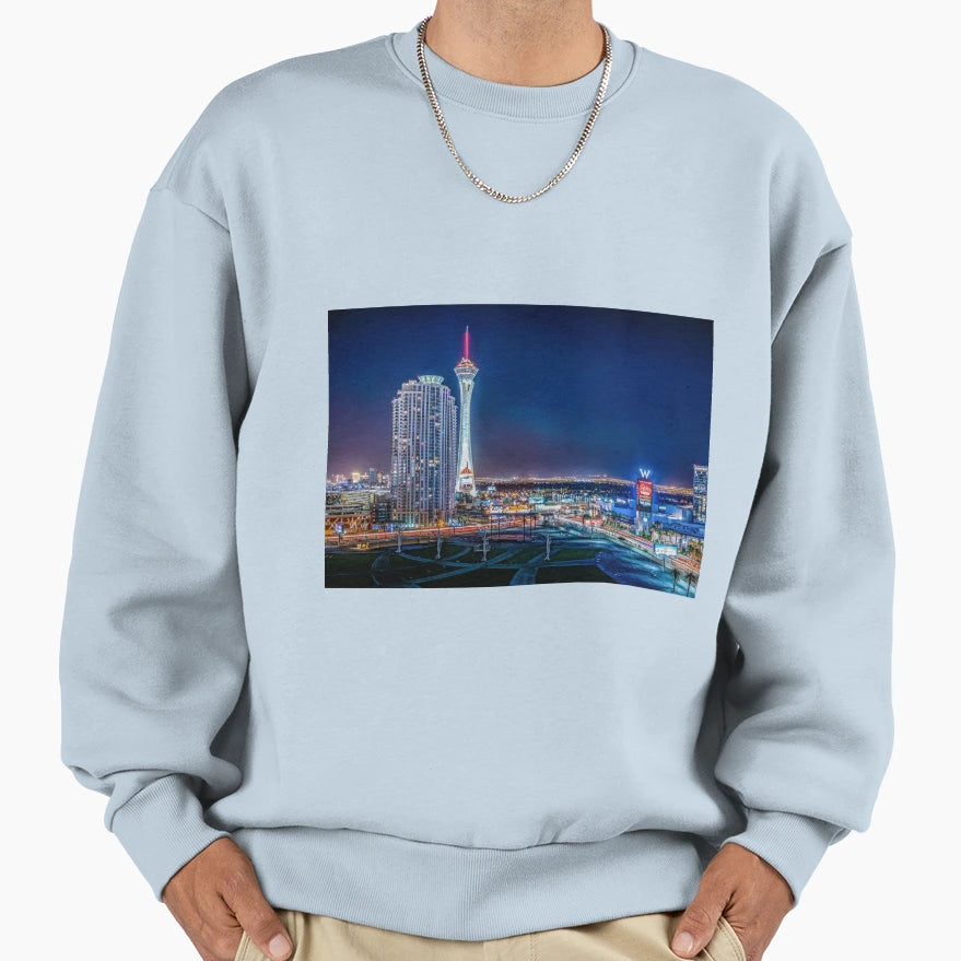 Las Vegas City Nightlife Sweatshirt - Minimalist Print Unisex - T-Shirt, Sweatshirt, Hoodie