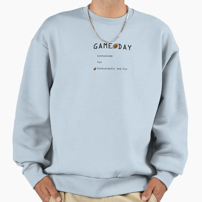Football Game Day Sweatshirt - Minimalist Print Men Women - T-Shirt, Sweatshirt, Hoodie