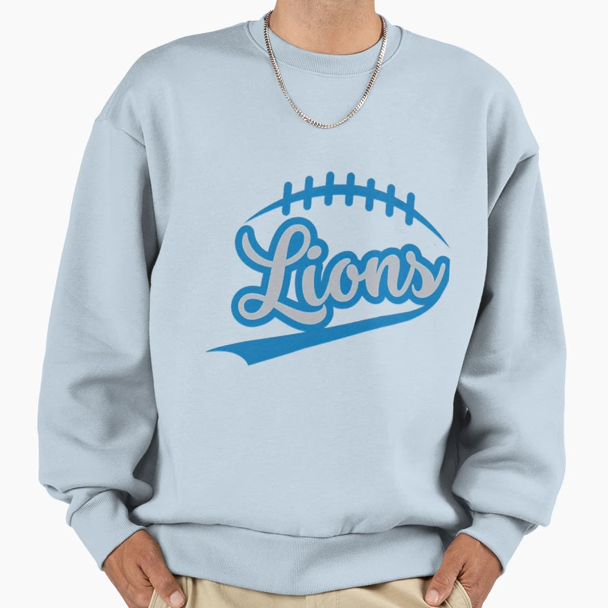 Football Detroit Lions Sweatshirt - Graphic Print Men Women - T-Shirt, Sweatshirt, Hoodie