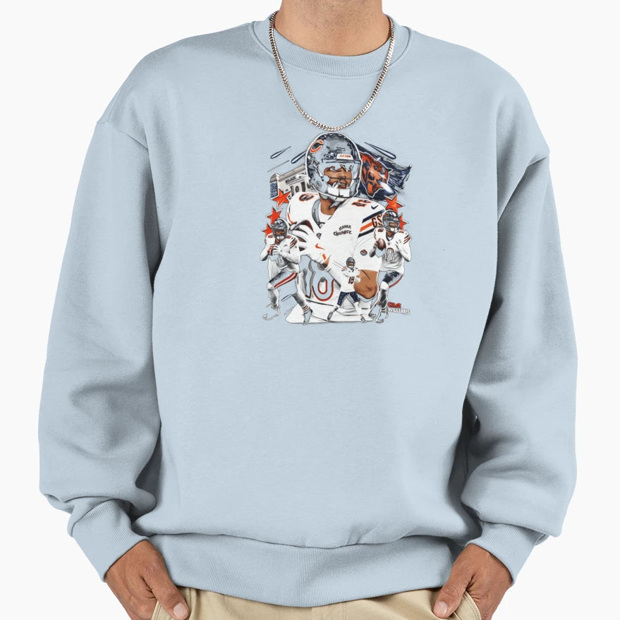 CW Chicago Flag Sweatshirt - Graphic Print for Adults - T-Shirt, Sweatshirt, Hoodie