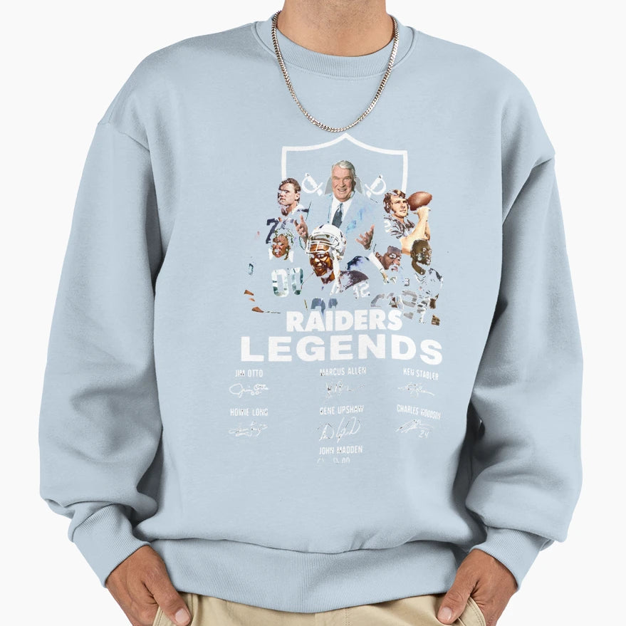 Rip John Madden Raider Football Sweatshirt - Novelty Apparel for Adults - T-Shirt, Sweatshirt, Hoodie